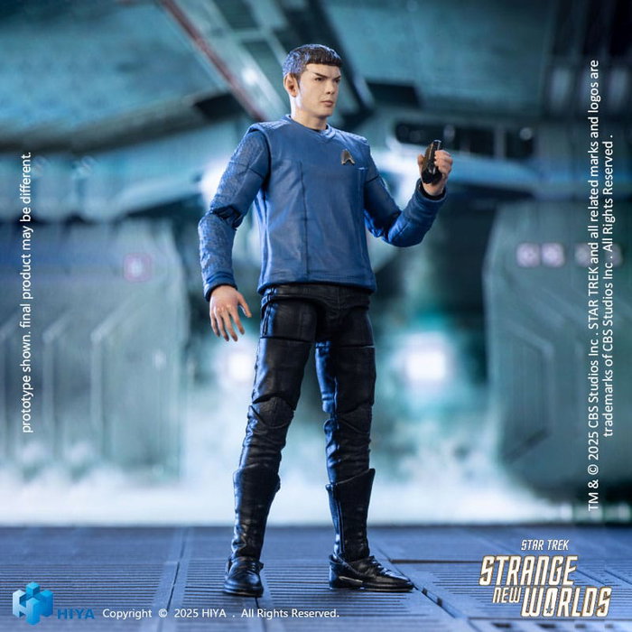 Hiya Toys Star Trek Strange New Worlds Spock Figura 1/18 Exquisite Mini Series