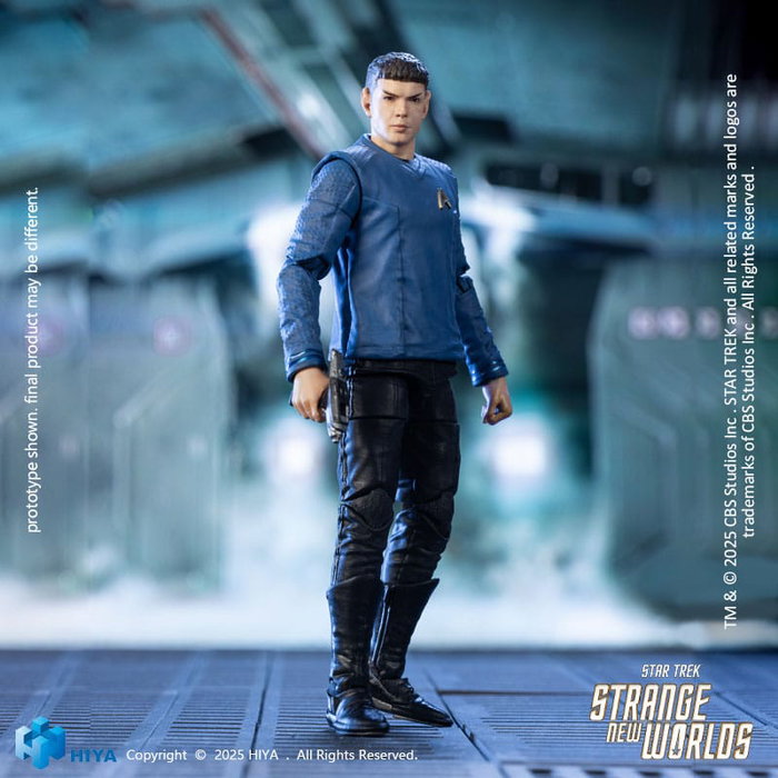 Hiya Toys Star Trek Strange New Worlds Spock Figura 1/18 Exquisite Mini Series