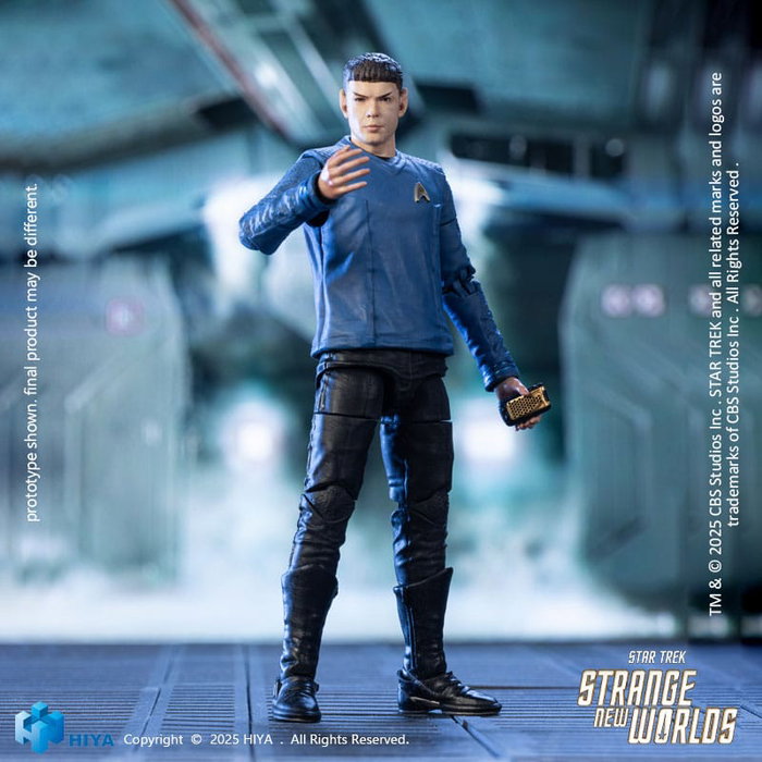 Hiya Toys Star Trek Strange New Worlds Spock Figura 1/18 Exquisite Mini Series