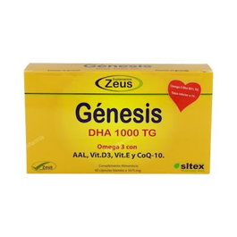 ZEUS Dha Tg 1000 Omega 3 1000mg CoQ10 Vitaminas Ácido Lipoico 60 Cápsulas