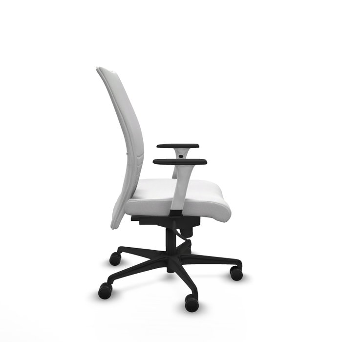 PIQUERAS Y CRESPO Silla Albacete confidente con mecanismo Sincro, Tela Blanca PIQUERAS Y CRESPO Silla Albacete confidente con mecanismo Sincro, Tela Blanca