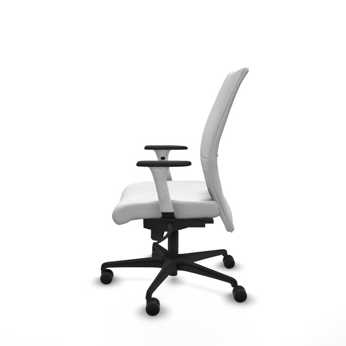 PIQUERAS Y CRESPO Silla Albacete confidente con mecanismo Sincro, Tela Blanca PIQUERAS Y CRESPO Silla Albacete confidente con mecanismo Sincro, Tela Blanca