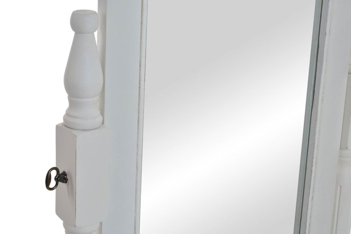 DKD Home Decor Espejo de Madera Blanco Versalles3 54x50x170 cm