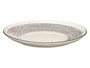 Vessia Plato Llano Patinado de Cerámica (Porcelana) Gris y Blanco, 26 cm (27.2x27.2x3 cm) (Set de 24)
