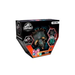 Wow Stuff Figura LED WOW! POD 5055394019195 Triceratops Jurassic World - Iluminación UV, Conectable, con Pegatinas
