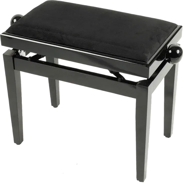 Quiklok Banqueta Piano PB10 Madera Negro Brillante Altura Ajustable Quiklok Banqueta Piano PB10 Madera Negro Brillante Altura Ajustable