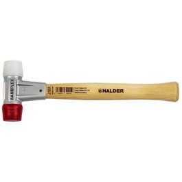 Halder BASEPLEX Mazo de cara blanda 30 Nylon y Acetato de Celulosa