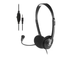 NGS MS103MAX Auriculares con Micrófono, Jack 3.5mm, Negro