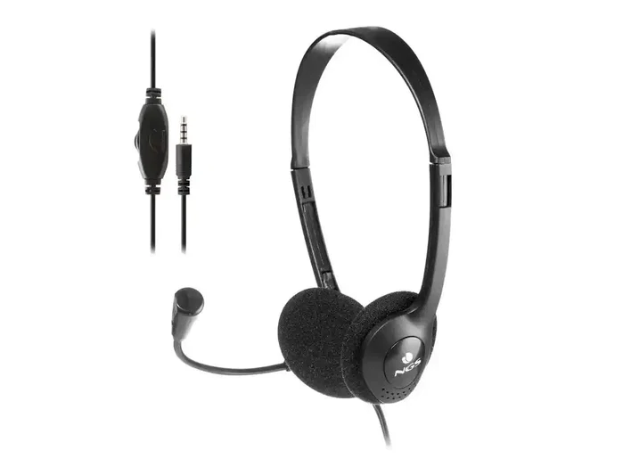 NGS MS103MAX Auriculares con Micrófono, Jack 3.5mm, Negro NGS MS103MAX Auriculares con Micrófono, Jack 3.5mm, Negro