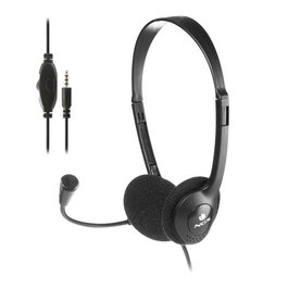 NGS MS103MAX Auriculares con Micrófono, Jack 3.5mm, Negro