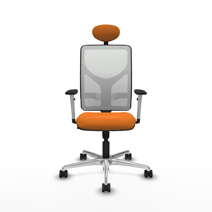 PIQUERAS Y CRESPO Silla de oficina Motilla Naranja y Blanco PIQUERAS Y CRESPO Silla de oficina Motilla Naranja y Blanco