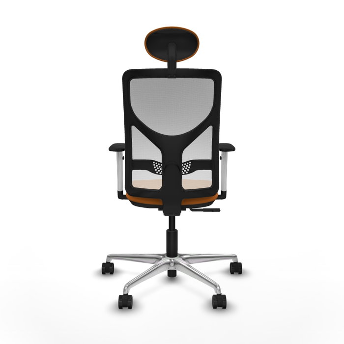PIQUERAS Y CRESPO Silla de oficina Motilla Naranja y Blanco PIQUERAS Y CRESPO Silla de oficina Motilla Naranja y Blanco