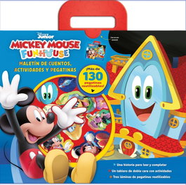 DISNEY LIBROS, Mickey Mouse Funhouse. Maletín de cuentos, actividades y pegatinas