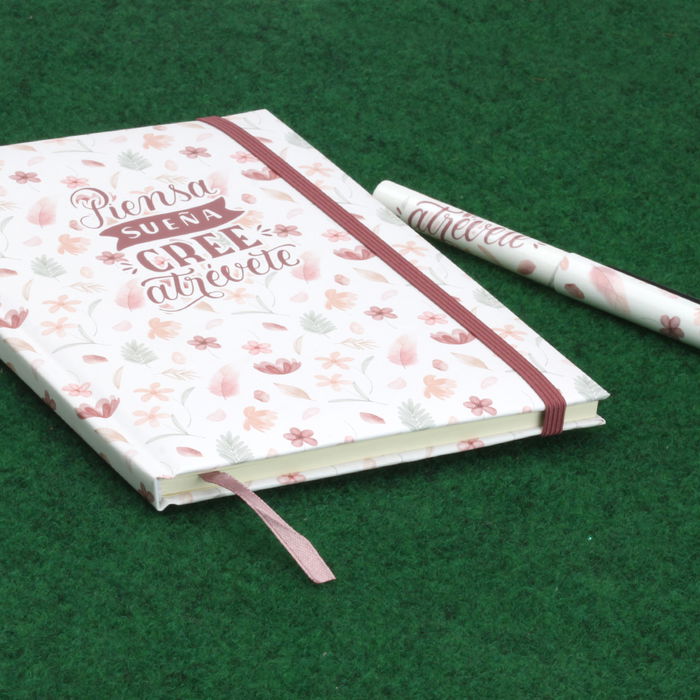 CMP General cmP Libreta Soft Atrévete con Boli, Tapas Duras Acolchadas, 15x21 cm