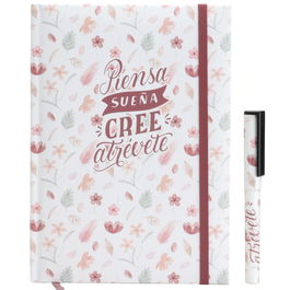 CMP General cmP Libreta Soft Atrévete con Boli, Tapas Duras Acolchadas, 15x21 cm