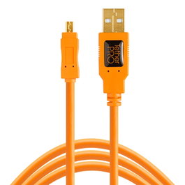 Tether Tools TetherPro USB 2.0 A a Mini-B 8 pin 15 ORG, 4,6 m, Naranja