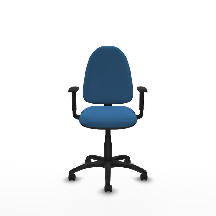 PIQUERAS Y CRESPO Silla de oficina Aýna en azul claro con brazos 1D