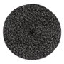 Ixia Salvamantel Trenzado Negro-Blanco 38 x 38 cm (Pack de 4)