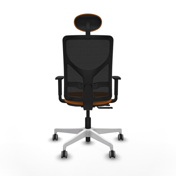 PIQUERAS Y CRESPO Silla de oficina Motilla Naranja y Negro PIQUERAS Y CRESPO Silla de oficina Motilla Naranja y Negro