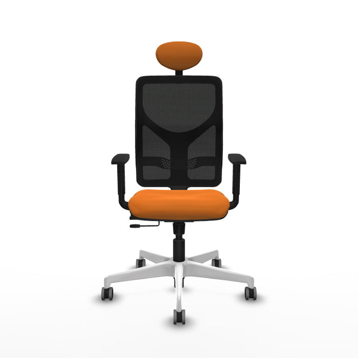 PIQUERAS Y CRESPO Silla de oficina Motilla Naranja y Negro PIQUERAS Y CRESPO Silla de oficina Motilla Naranja y Negro