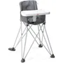 Bright Starts BRI0074451998810 Trona para Comidas de Bebé, Plegable, Portátil, Ligera, Fácil de Limpiar, Bolsa de Transporte Incluida
