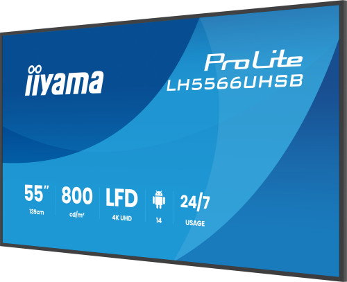 Iiyama LH5566UHSB-B1AG Monitor de 55 pulg. 4K UHD Android