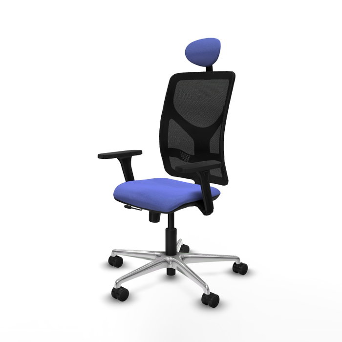 PIQUERAS Y CRESPO Silla de oficina Motilla con mecanismo Sincro/Traslack, Azul claro y Negro PIQUERAS Y CRESPO Silla de oficina Motilla con mecanismo Sincro/Traslack, Azul claro y Negro