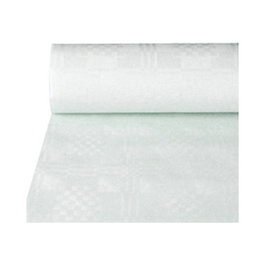 Papstar Servilletas de papel Rectangulares Blancas con Diseño