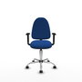 PIQUERAS Y CRESPO Silla de oficina Aýna Azul con Brazos 1D