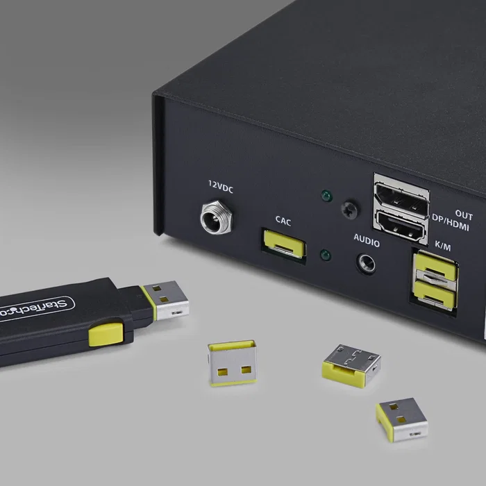StarTech.com Pack de 25 bloqueadores de puerto USB tipo A, Plata y Verde