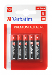VERBATIM PILAS ALCALINAS AAA-LR03 -PACK 10U-