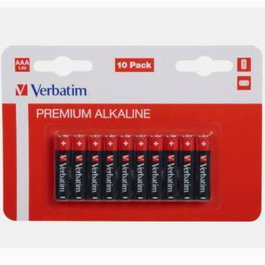 Verbatim Pilas Alcalinas AAA LR03 - Pack 10 Unidades