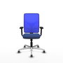 PIQUERAS Y CRESPO Silla de oficina Motilla con mecanismo Sincro Azul