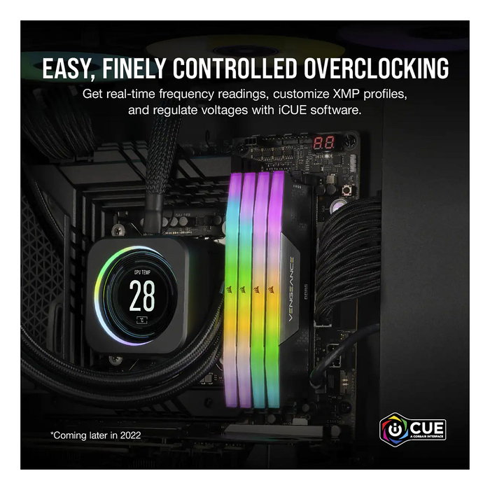 Corsair CMH32GX5M2X7000C34 Memoria RAM DDR5 32GB (2x16GB) 7000MHz CL34 Vengeance RGB para PC