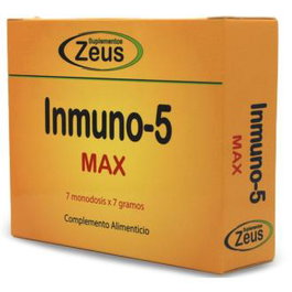 ZEUS Inmuno-5 Max 7Sbrs. Complemento alimenticio hongos y Vitamina C para sistema inmunitario