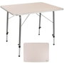 Color Baby Mesa de camping regulable en altura 80X60XH50/69 cm