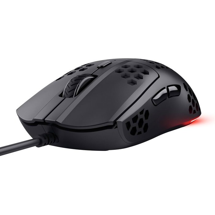 Trust GXT 928 HELOX Ratón Gaming Negro 6400 DPI