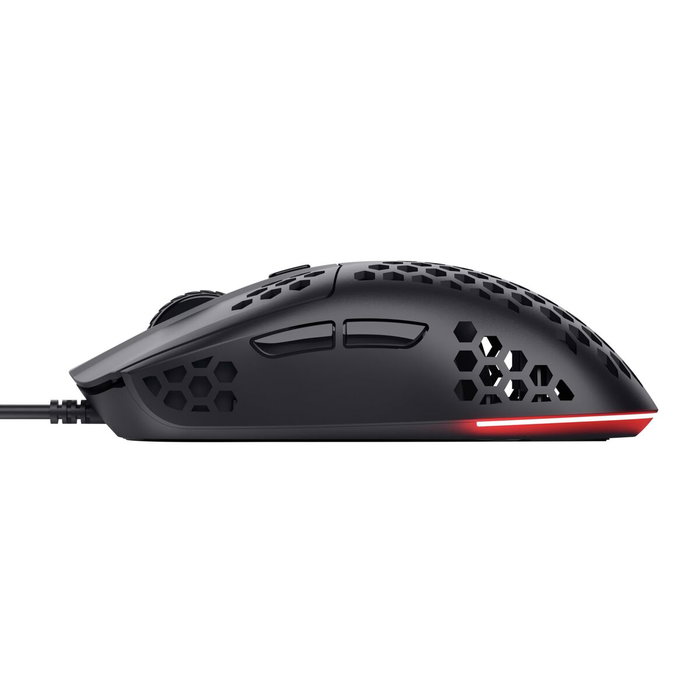 Trust GXT 928 HELOX Ratón Gaming Negro 6400 DPI