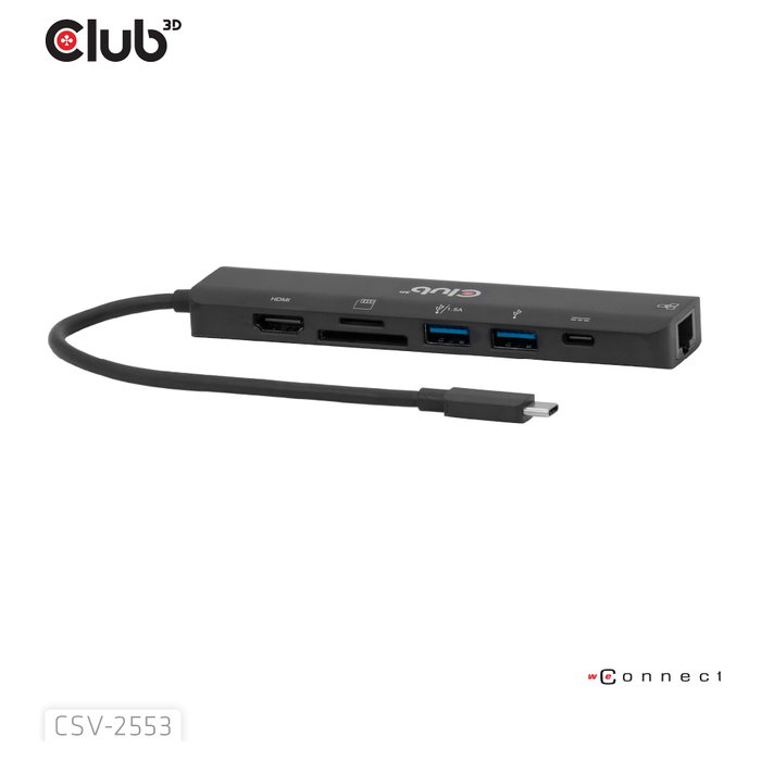 Club 3D CSV-2553 Hub USB Type-C® 7-en-1 Club 3D CSV-2553 Hub USB Type-C® 7-en-1