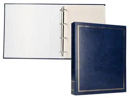 Liderpapel Álbum de Fotos Serie Classic con Anillas y 20 Hojas Autoadhesivas, Color Azul