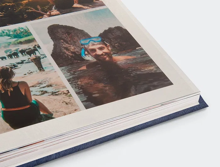 Liderpapel Álbum de Fotos Serie Classic con Anillas y 20 Hojas Autoadhesivas, Color Azul