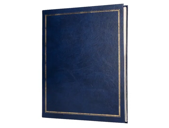 Liderpapel Álbum de Fotos Serie Classic con Anillas y 20 Hojas Autoadhesivas, Color Azul