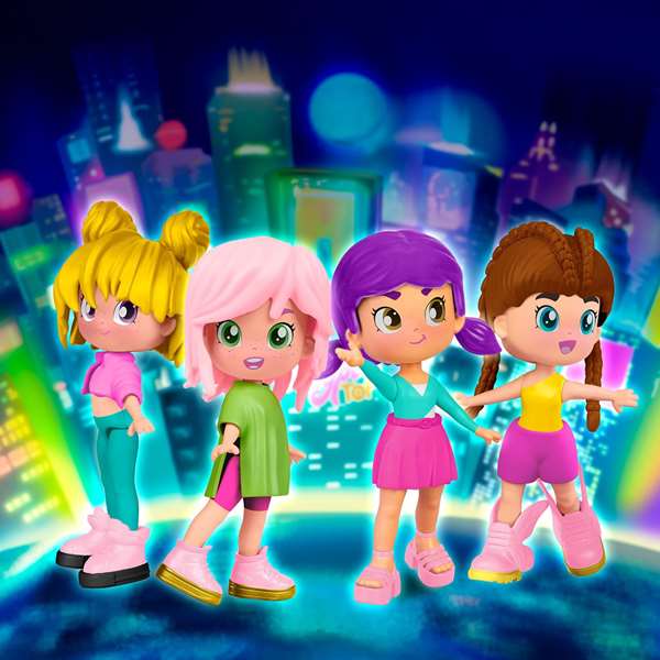 Famosa Figura Pinypon Top Girls Doble Cara con Tatuajes 11 cm Modelos Surtidos