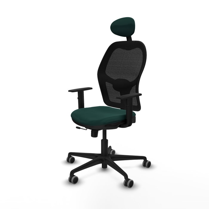 PIQUERAS Y CRESPO Silla de oficina Jorquera Verde botella con mecanismo Sincro/Traslack PIQUERAS Y CRESPO Silla de oficina Jorquera Verde botella con mecanismo Sincro/Traslack