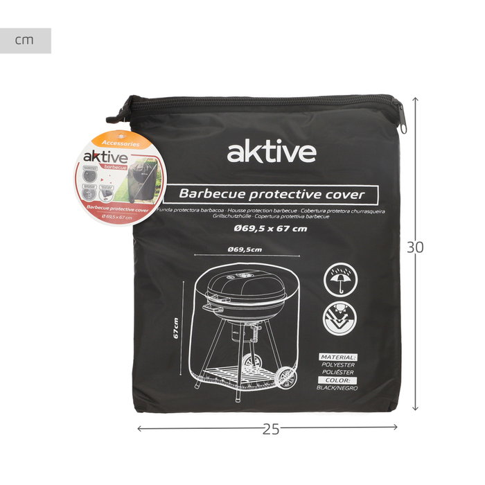 Aktive Funda para barbacoa impermeable Ø69,5x67 cm