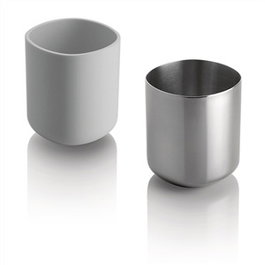 Alessi Birillo Vaso para Cepillos de Dientes Blanco