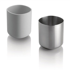 Alessi Birillo Vaso para Cepillos de Dientes Blanco Alessi Birillo Vaso para Cepillos de Dientes Blanco