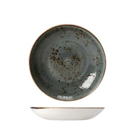 STEELITE Bol CRAFT AZUL Coupe de Vajilla Alta Resistencia, Apto Lavavajillas y Microondas, Diametro 20.5 cm (Set de 12)