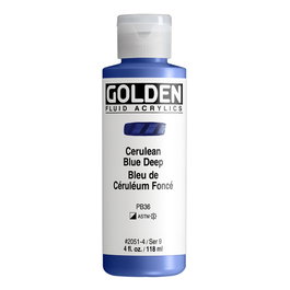 Golden Fluid Colores Acrílicos Azul Cerúleo Oscuro 118 ml