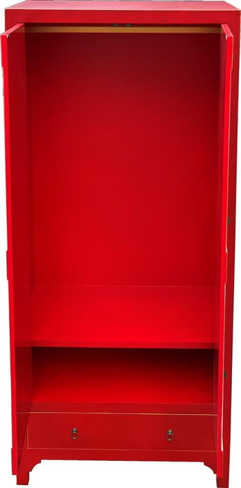 DKD Home Decor Armario Abeto MDF Rojo
